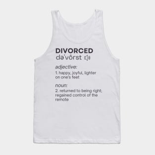 Divorced Dictionary definition Tank Top